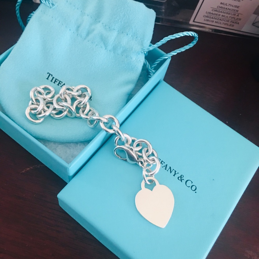 Authentic Tiffany & Co heart tag bracelet